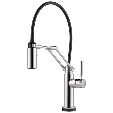 Brizo Solna Single Handle Articulating Kitchen Faucet with SmartTouch Technology 64221LF-PC